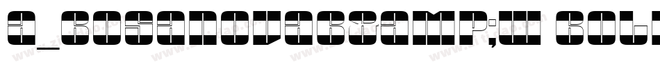 a_BosaNovaB&W Bold字体转换